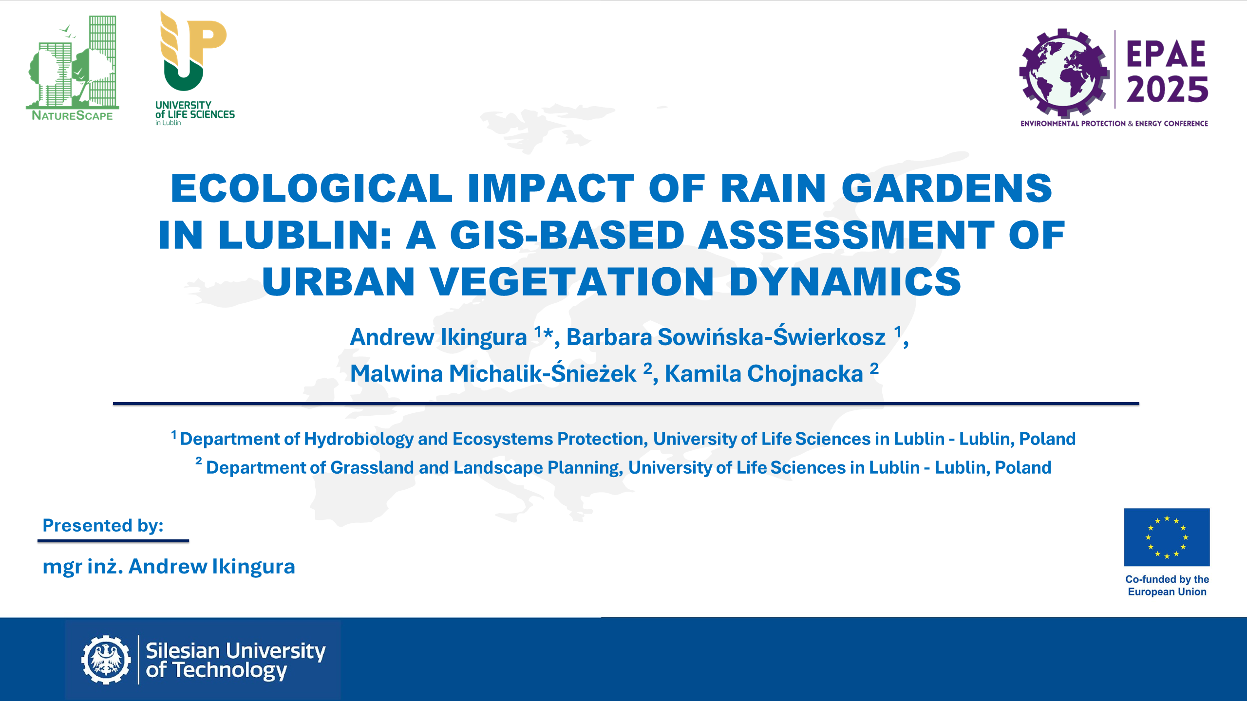 Conference Presentation at EPAE 2025 – Gliwice, Poland